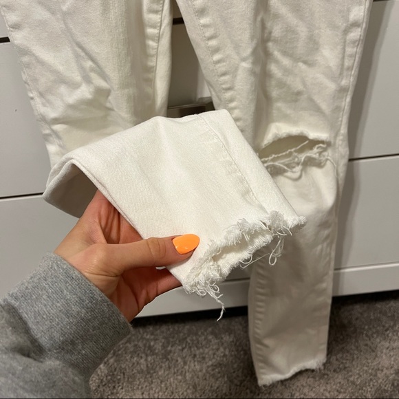 BDG Urban Outfitters White High Rise Cropped Skinny Jeans - Picture 4 of 7